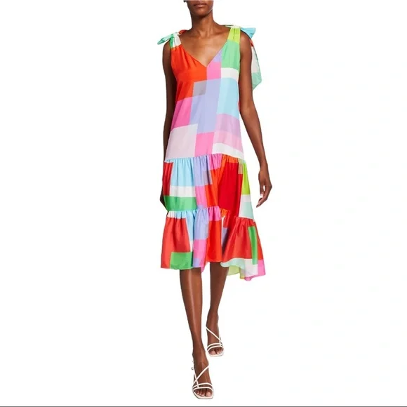 Tanya TaylorDonatellasilk streipe midi shift Dress
